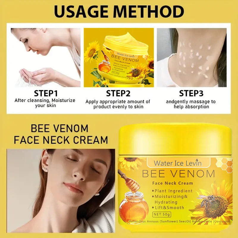 Crème Raffermissante Venin d’Abeille – Anti-Rides, Réparatrice & Ultra-Nourrissante