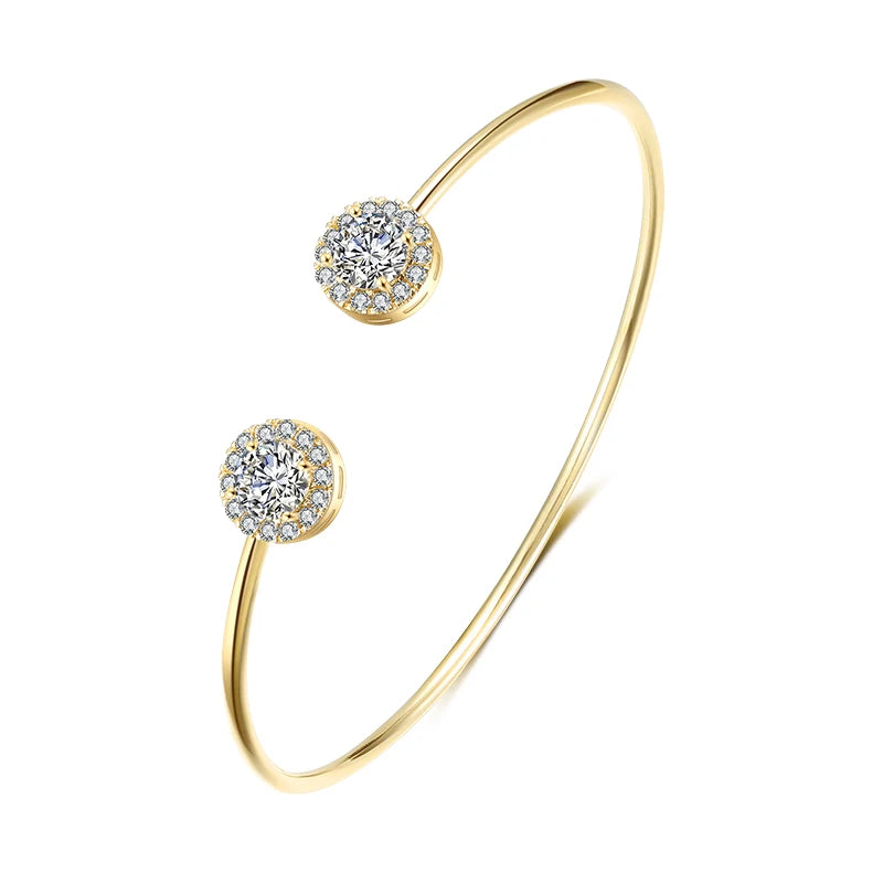Bracelet Éclat Royal™ – Élégance Dorée & Éclats de Lumière
