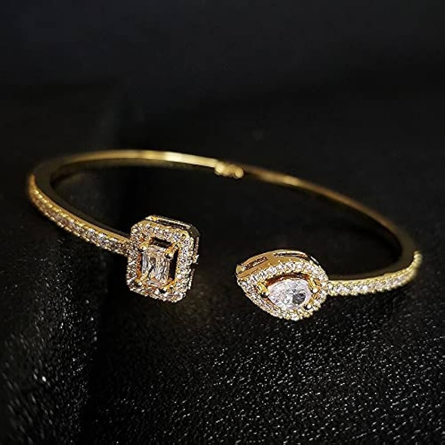 Bracelet Éclat Royal™ – Élégance Dorée & Éclats de Lumière