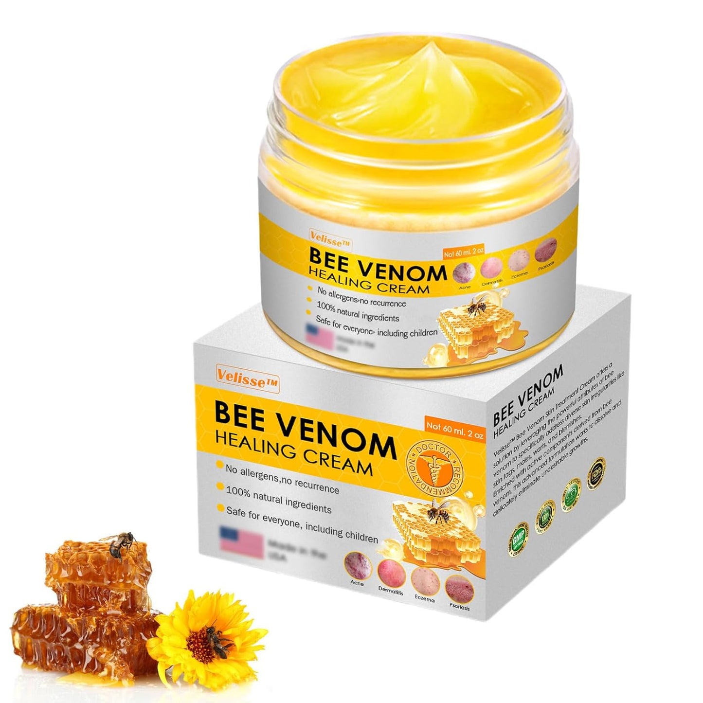 Crème Raffermissante Venin d’Abeille – Anti-Rides, Réparatrice & Ultra-Nourrissante