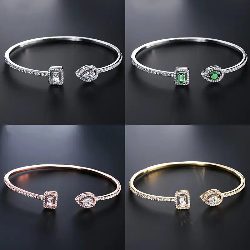 Bracelet Éclat Royal™ – Élégance Dorée & Éclats de Lumière