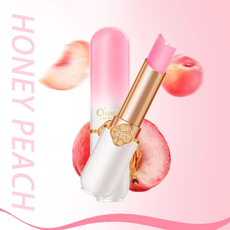 O'CHEAL Lip Glow Fruité – Baume à Lèvres Réactif à la Température | Hydratation Intense & Couleur Naturelle Longue Durée