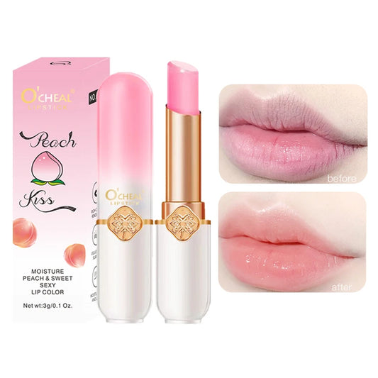 O'CHEAL Lip Glow Fruité – Baume à Lèvres Réactif à la Température | Hydratation Intense & Couleur Naturelle Longue Durée