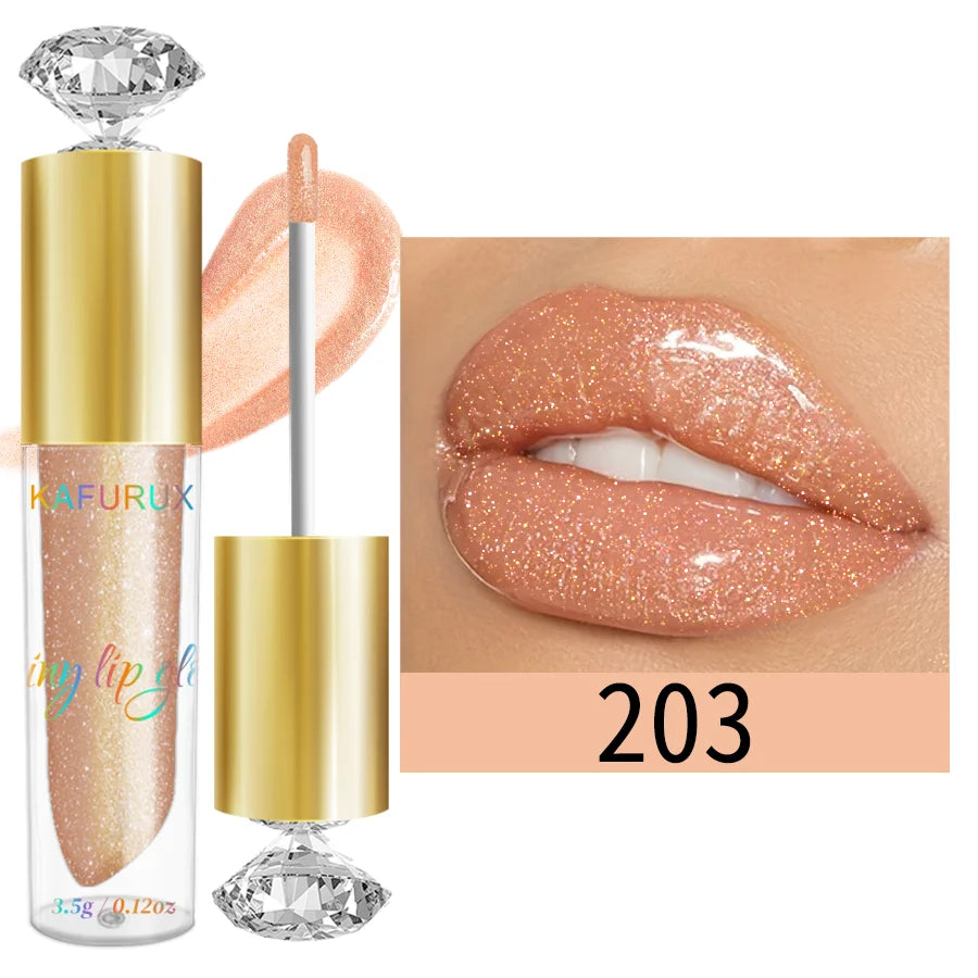 Diamond Gloss by KAFURUX – Brillance de Luxe, Lèvres de Star 💎